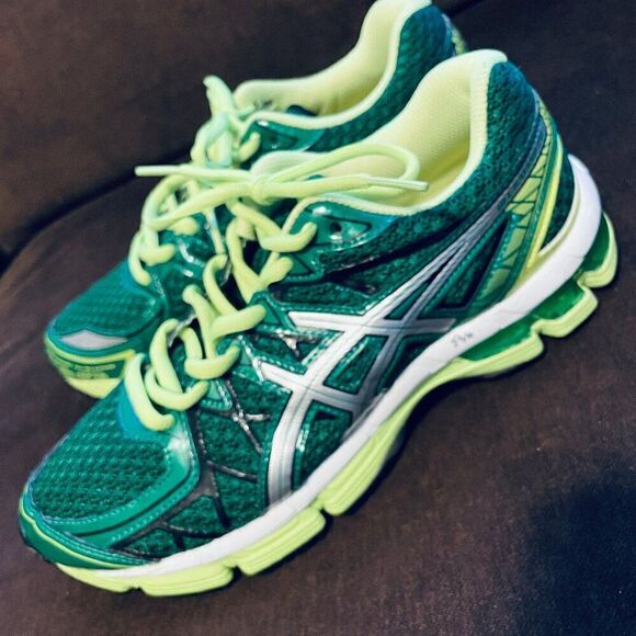 Mint Condition Asics GEL KAYANO 20 Mens 6.5 or Womens 8/8.5 39.5 EUR Green Volt - Picture 3 of 11